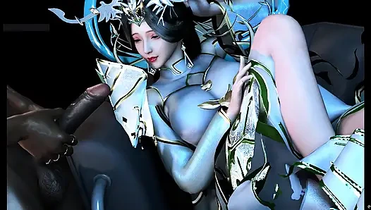 Şehvet için yeniden programlandı: 3 boyutlu kız modu- 3d animasyon hentai