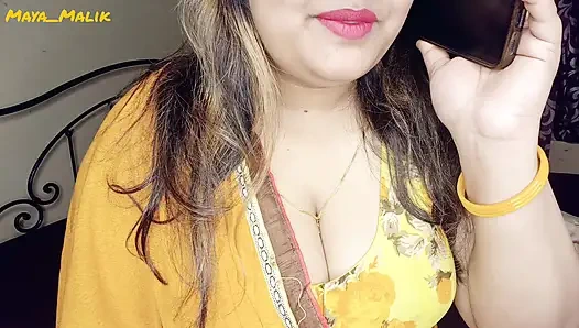 Bölüm 2 Patronun evine gittim ve ateşli tombul karısını çok kötü siktim - Hintçe rol oyunu