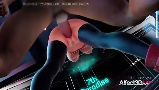 3 boyutlu büyük memeli sürtük zenciyle sikişiyor