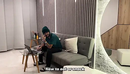 Big-breasted brunette MILF helps her brother-in-law when his wife is away