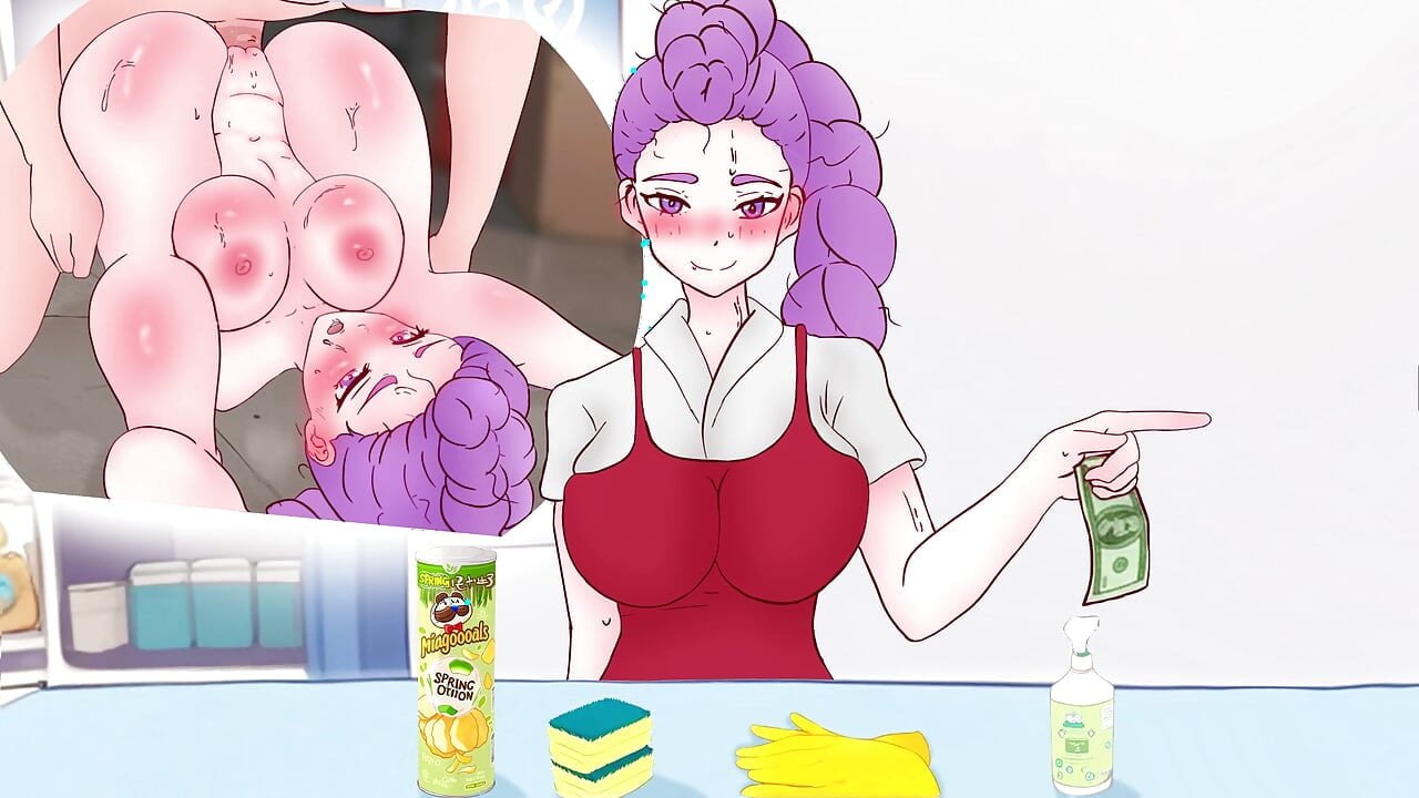 Jinu eldiven ve süngerden yapılmış ev yapımı bir vajina satın almak istedi, ancak Rumi onu sikti. KPop Demon Hunters hentai.
