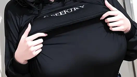 Siyah saçlı kısa güzellik büyük göğüsler baştan çıkarma