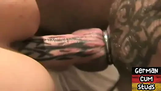 Deldi n inked Alman eşcinsel kahrolası alt sonra rimjob