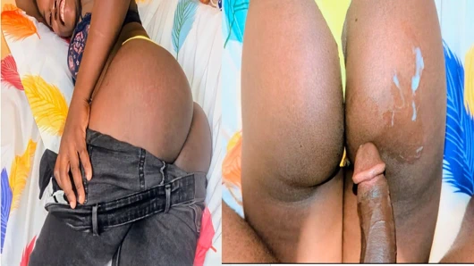 Ebony stepsister gets seduced and fucked in the bedroom