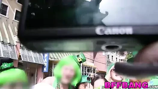 sluts almak onların amcıklar st patricks gününde delinmiş