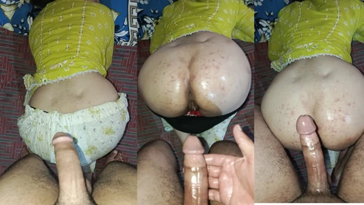 Ateşli karımı götten yağlı götten ve büyük yarağımdan sikiyorum