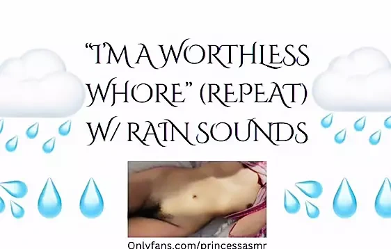Ben değersiz bir fahişeyim (rain asmr)