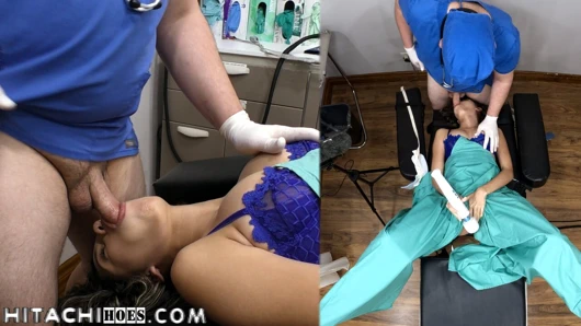 Aria Nicole doktor Tampa ile 4. oyun seansı sırasında hitachi orgazm oluyor