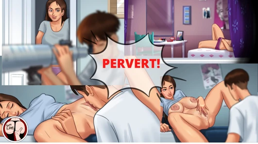 Ben dindar komşumu gözetlerken üvey kardeşim odama giriyor. ve azgın olur.