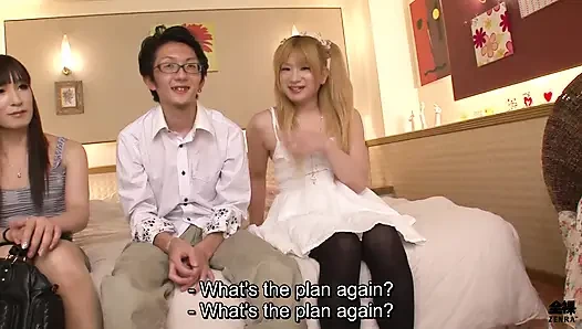 Mazoşist adam için Japon ters yeni ad harem anal seks