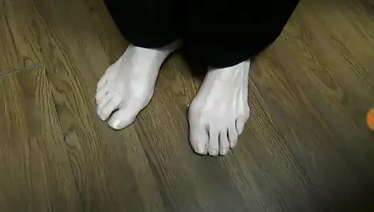 güzel bunions ile seksi olgun ayaklar