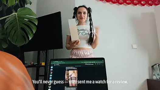 Asked Stepbro to Review My Watch... Got Creampie Instead!