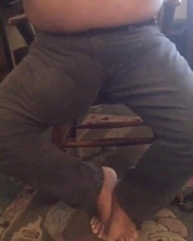 Massive jean bulge