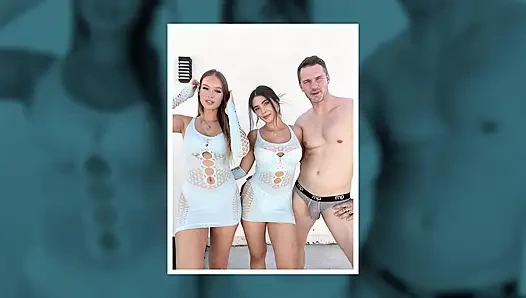 Sky Bri Tru Kait Perfect Pornstar Threesome with Big Cock