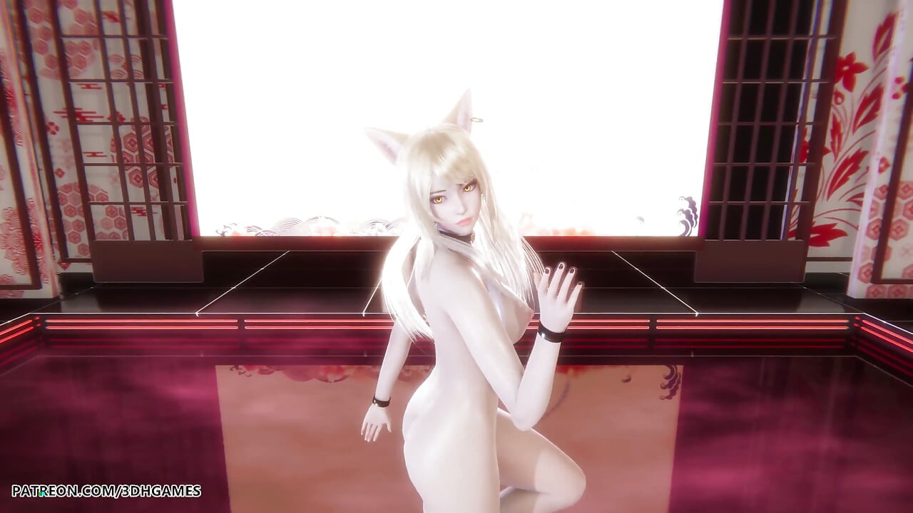 Mmd Gokuraku Jodo Ahri Seksi Striptiz League of Legends Hentai Sansürsüz 4K 60fps