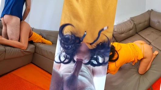 Sonunda bakire üvey kız kardeş ilk kez yarak emmeyi ve sikişmeyi kabul etti