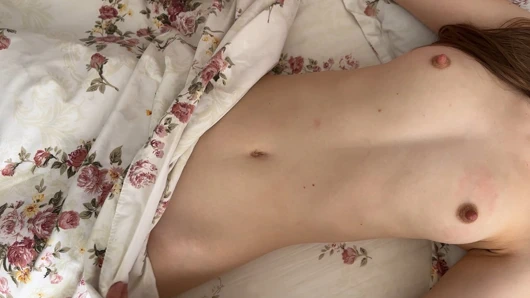 You Wake Up Next to Stepsister and She Jerks You Off. You Cum on Her Belly