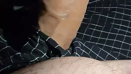 Üvey anne küçük ağız üvey oğluna 9 inçlik yarak alamıyor