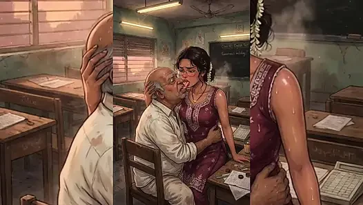 Hintli orta yaşlı seksi kadınlar ve yenge pis müslüman erkekler tarafından tamamen domine ediliyor - halka açık gruplama ve yolsuzluk