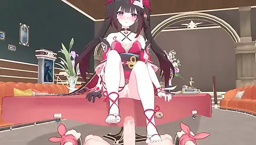 Honkai star rail - ışıltılı x caelus tutkulu seks - 3d hentai animasyon