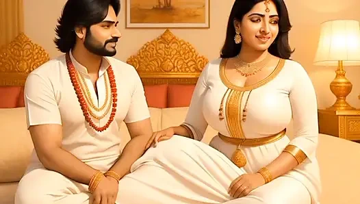 Hintli Müslüman tesettürlü üvey teyze sıkı amcığı sikiyor güzel üvey teyze seks videosu