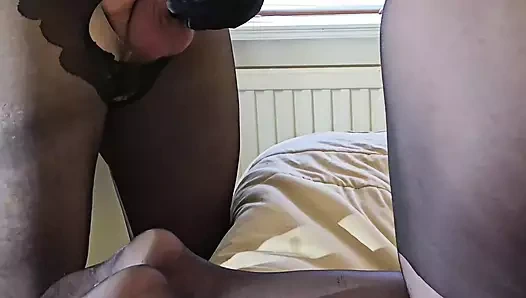 Jane eski külotlu çoraplı #nylon son vedası olarak döl alıyor