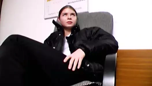 almanya'dan sıcak bir esmer kız alır smashed zor