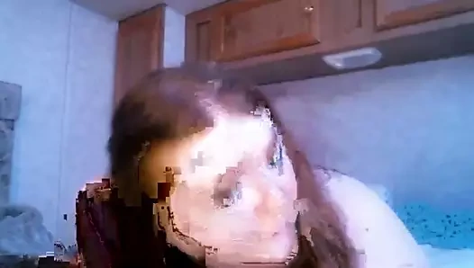 Kirli ince şekilli tombul cumming sert