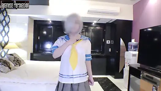 Hamakaze cosplay'de g-cup bel mükemmelliği, oyuncu gizli seans açısıyla çekilen özel fantezi1