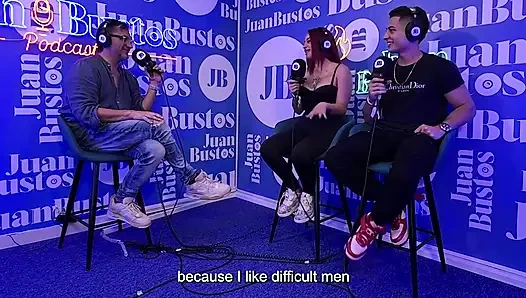 Cumpliendo su fantasía del sexo duro en un show - onlyrulo y kaeelen garcia en podcast juan bustos