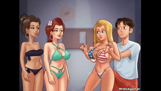 Yaz mevsimi efsanesi Kız arkadaşım ona zevk veren rahatlatıcı bir masaj istiyor