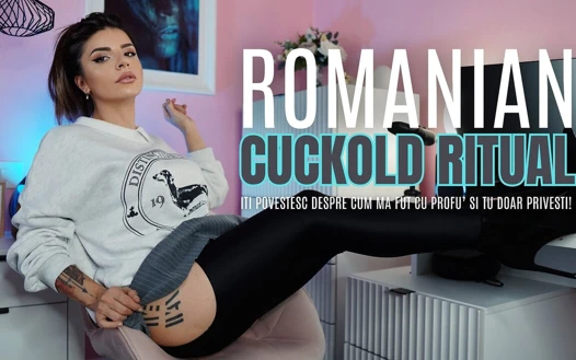 Romanian Cuckold Ritual - I'm Telling You About How I Fuck the Teacher and You Just Watch!