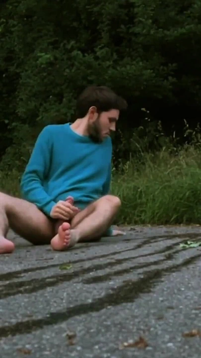 Caught pissing and jerking off outdoors - gay public exhibitionist | Clip 2