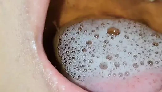 Pissing and spitting in my bitch's mouth