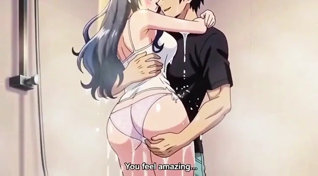 Stepbrother watch stepsister while she is taking shower 3D Anime