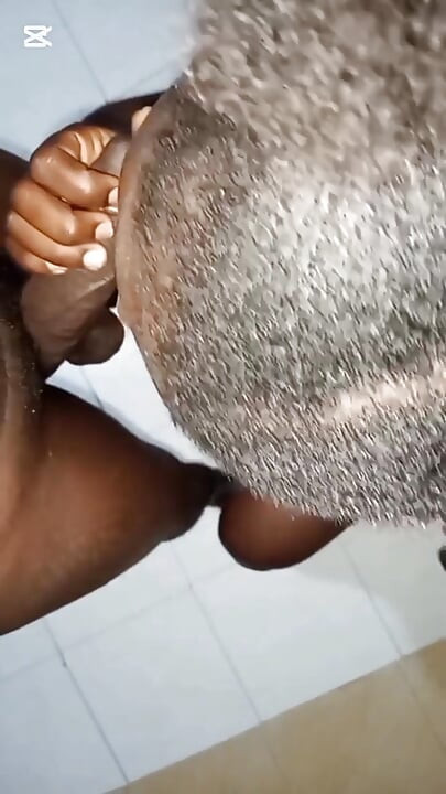 African Queen Sucks and Fucks Step Dad With Cum in Pussy