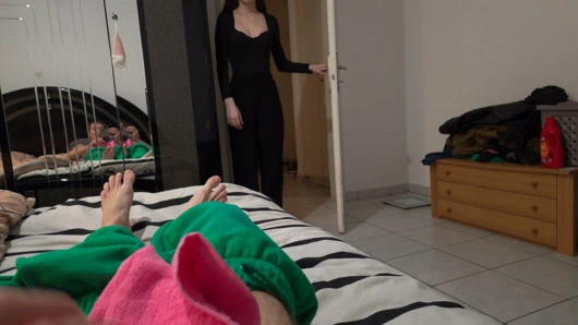 I was CAUGHT while i WAS JERKING OFF WITH MY STEPSISTER PANTIES!!!