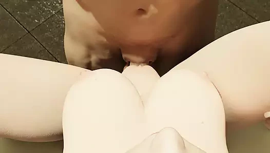 Üvey kızım sokakta ilk sikişiyor