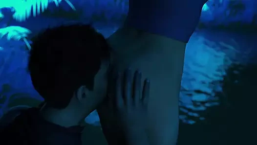 Projekt tutku ateşli büyük memeli sarışın geceleri romantik vahada göt yalıyor