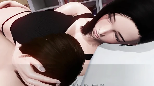 Dev memeli 3 boyutlu orta yaşlı seksi kadın şehvet animasyonlu oyunla bağlı