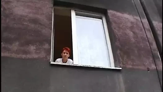 Rothharige befriedigt  sich vor Willi