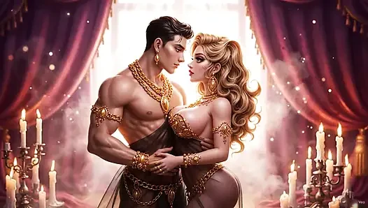 Hintli çift ki tam gece tutkusu - altın takı mein seksi yenge aur kaslı koca ka ateşli yatak odası romantizmi