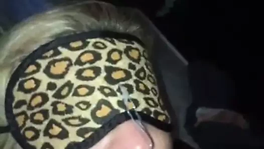 çok büyük için onu boğaz sarışın MİLF berbat bbc