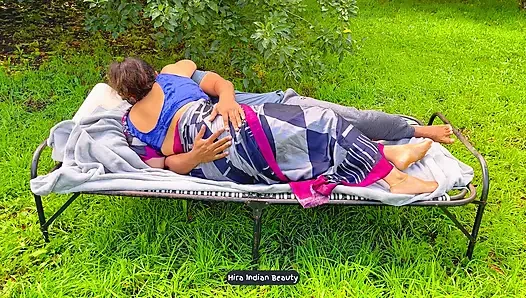 Rare Desi Bhabhi Saree Outdoor Sex - 69 Position Pussy Eating and Public Doggy Anal Fucking