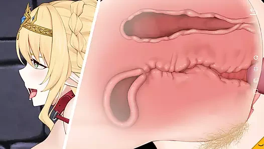 Şehvetli asma canlandı ve elf kızı tüm deliklerle sikmeye başladı 6