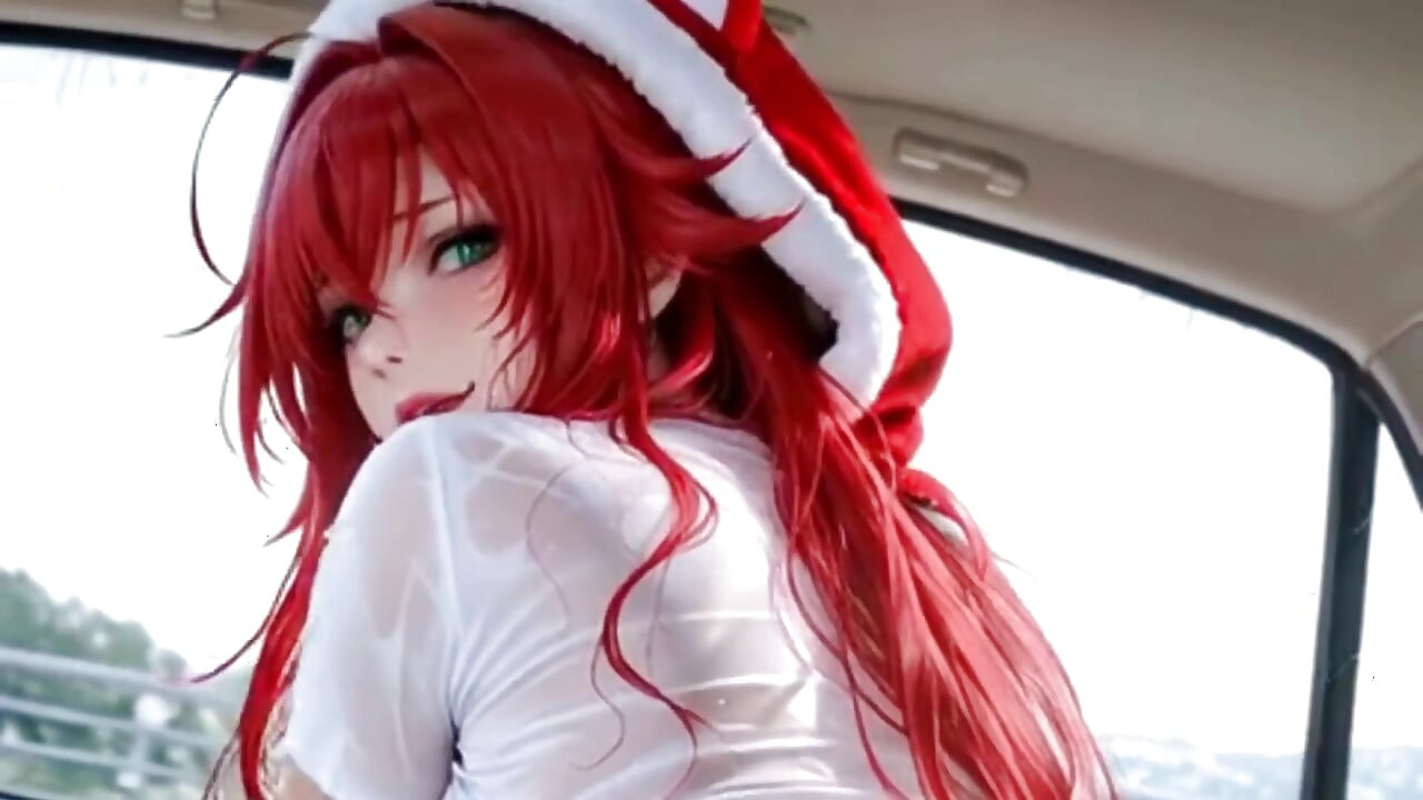 Ateşli bir kızıl saçlı aynı anda birden fazla büyük siyah ve beyaz yarakla seks yapmayı seviyor. Waifu Hentai Animation