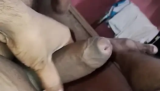 Indian Young Boy Masturbating in Bed at Night.