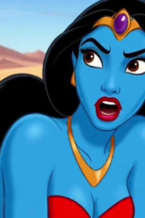 Cin Kız Adaddin'e Yarak Sıvazlıyor. Peri Masalı Hikayesi