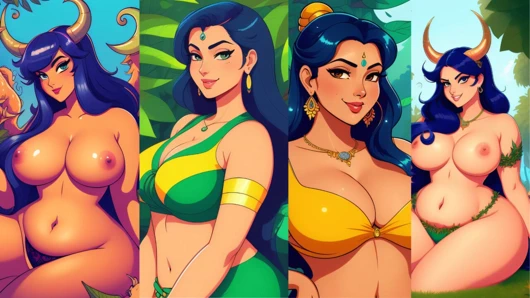 Yapay zeka oluşturuldu - 4k Hintli desi bhabi çizgi film koleksiyon paketi bölüm 1