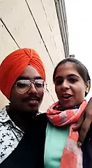 Sih punjabi çiftler öpüşme